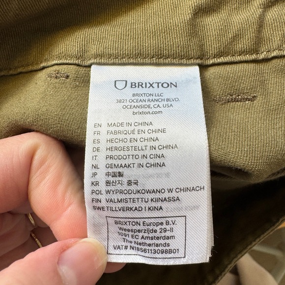 Brixton‎ Alameda Relaxed Carpenter Pants Olive Green Size 25 Womens Utility Edgy - Picture 5 of 16
